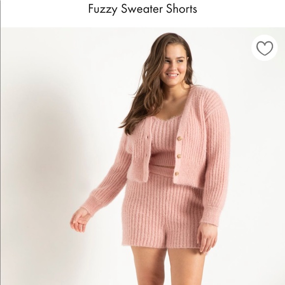 Eloquii fuzzy shorts size 22/24 - Picture 2 of 2